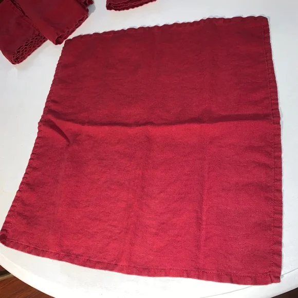 Unbranded Red Table Linens One Size - Picture 5 of 5